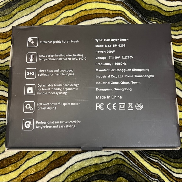 Hair Dryer Brush with 3 Attachments and Accessories - Picture 3 of 15